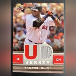 2008 MLB Upper Deck David Ortiz Jersey Patch Card Boston Red Sox